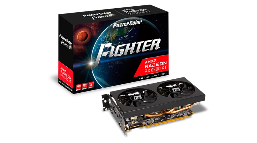 PowerColor Fighter AMD Radeon RX 6500 XT 8GB GDDR6